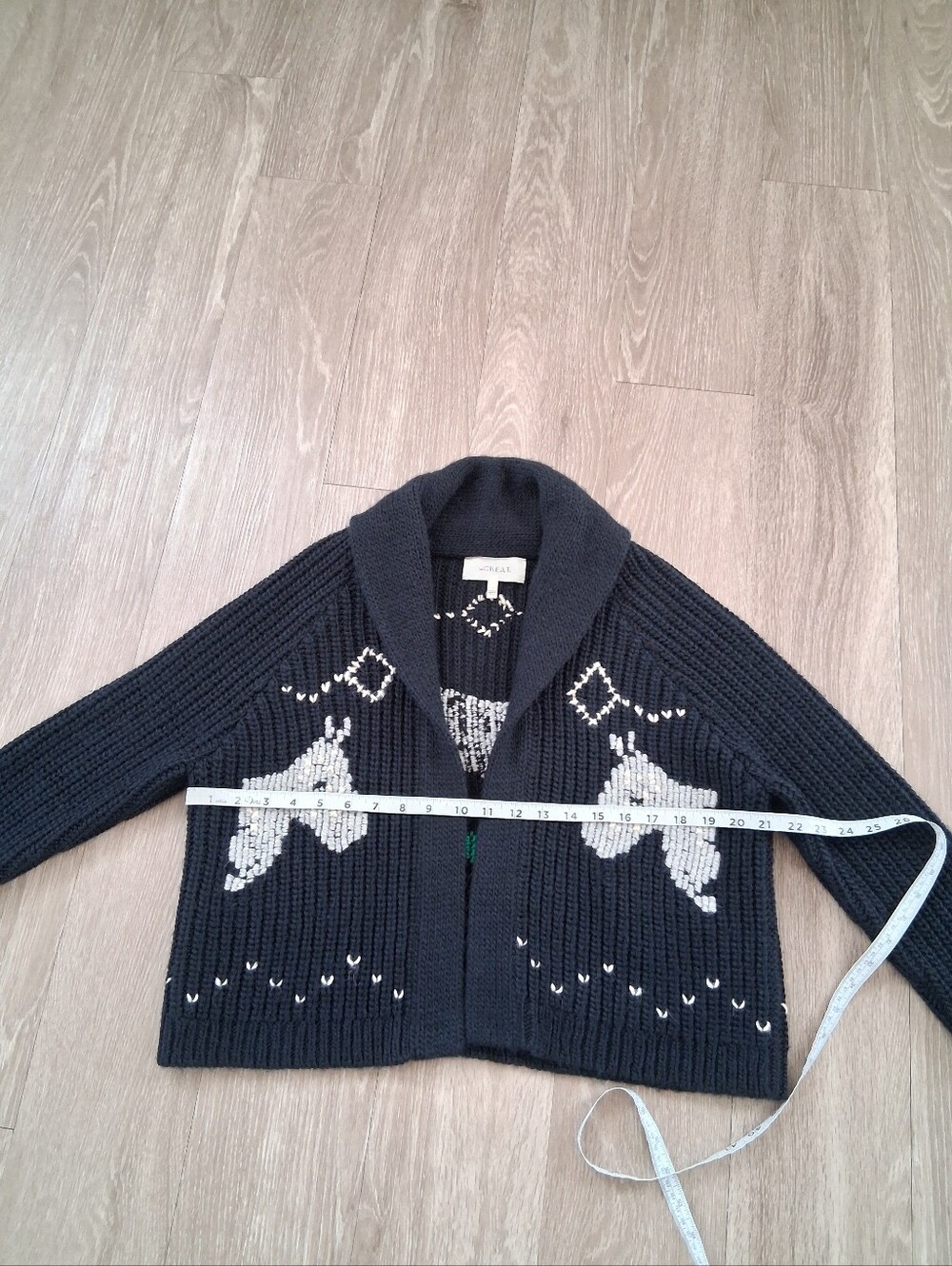 The Great Equestrian Lodge Cardigan In Navy - Picture 11 of 16